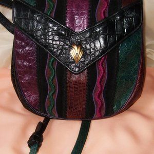 Genuine Vintage SHARIF Leather Shoulder Bag Like Nre "Art to Wear"